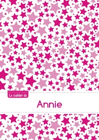 Le cahier d'Annie - Séyès, 96p, A5 - Constellation Rose