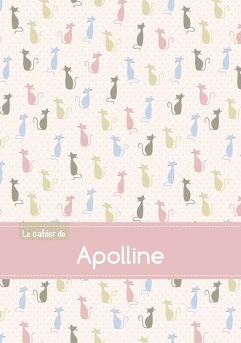  XXX - Le cahier d'Apolline - Blanc, 96p, A5 - Chats.