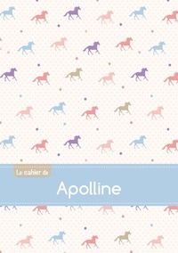  XXX - Le cahier d'Apolline - Blanc, 96p, A5 - Chevaux.