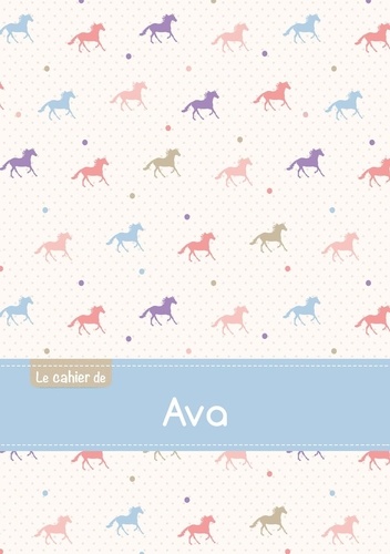  XXX - Le cahier d'Ava - Blanc, 96p, A5 - Chevaux.