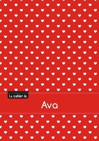  XXX - Le cahier d'Ava - Petits carreaux, 96p, A5 - Petits c urs.