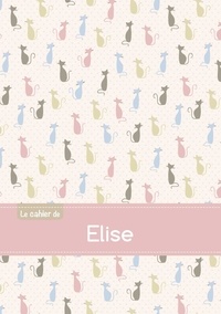 XXX - Le cahier d'Elise - Blanc, 96p, A5 - Chats.