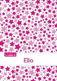 Le cahier d'Ella - Séyès, 96p, A5 - Constellation Rose