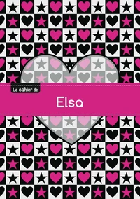 Le cahier d'Elsa - Petits carreaux, 96p, A5 - C ur et étoile