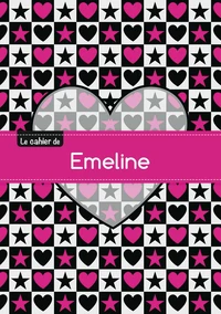 Le cahier d'Emeline - Blanc, 96p, A5 - C ur et étoile