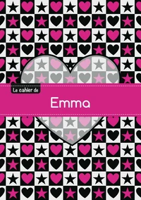 Le cahier d'Emma - Blanc, 96p, A5 - C ur et étoile