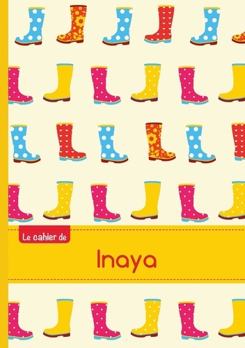  XXX - Le cahier d'Inaya - Blanc, 96p, A5 - Bottes de pluie.