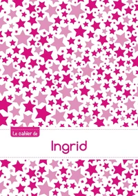 Le cahier d'Ingrid - Petits carreaux, 96p, A5 - Constellation Rose
