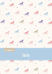 Le cahier d'Isis - Petits carreaux, 96p, A5 - Chevaux