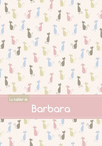  XXX - Le cahier de Barbara - Petits carreaux, 96p, A5 - Chats.