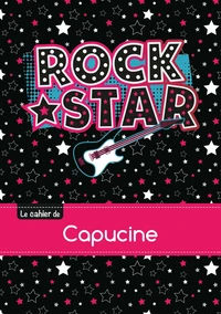 Le cahier de Capucine - Blanc, 96p, A5 - Rock Star