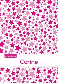 Le cahier de Carine - Petits carreaux, 96p, A5 - Constellation Rose