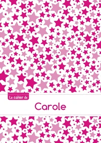 Le cahier de Carole - Blanc, 96p, A5 - Constellation Rose