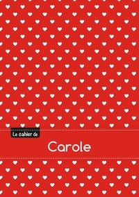  XXX - Le cahier de Carole - Petits carreaux, 96p, A5 - Petits c urs.