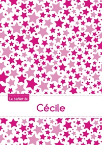 Le cahier de Cécile - Blanc, 96p, A5 - Constellation Rose