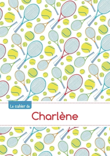  XXX - Le cahier de Charlène - Petits carreaux, 96p, A5 - Tennis.