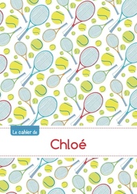  XXX - Le cahier de Chloé - Petits carreaux, 96p, A5 - Tennis.