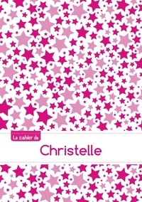  XXX - Le cahier de Christelle - Petits carreaux, 96p, A5 - Constellation Rose.