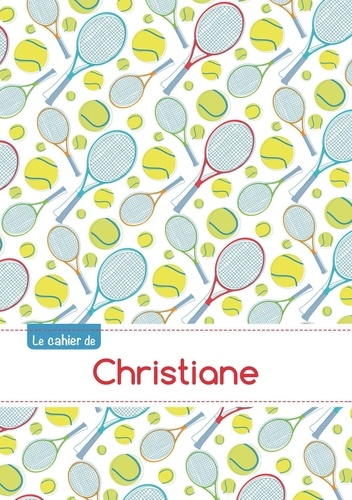  XXX - Le cahier de Christiane - Petits carreaux, 96p, A5 - Tennis.
