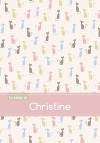  XXX - Le cahier de Christine - Blanc, 96p, A5 - Chats.