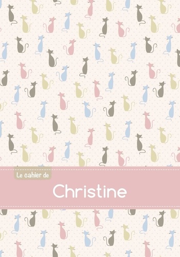  XXX - Le cahier de Christine - Blanc, 96p, A5 - Chats.