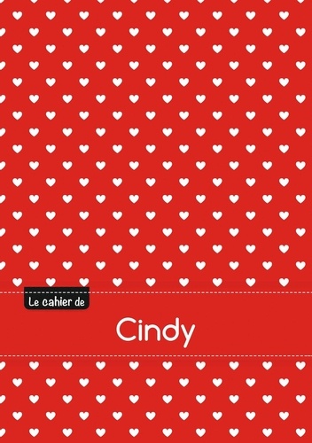  XXX - Le cahier de Cindy - Petits carreaux, 96p, A5 - Petits c urs.