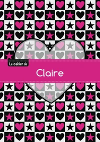 Le cahier de Claire - Petits carreaux, 96p, A5 - C ur et étoile