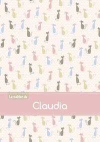  XXX - Le cahier de Claudia - Petits carreaux, 96p, A5 - Chats.
