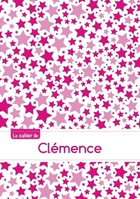  XXX - Le cahier de Clémence - Petits carreaux, 96p, A5 - Constellation Rose.