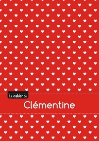  XXX - Le cahier de Clémentine - Petits carreaux, 96p, A5 - Petits c urs.
