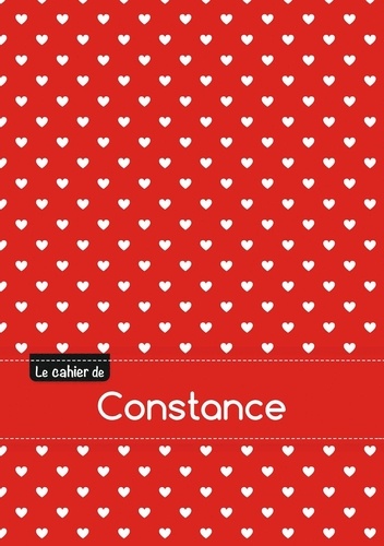  XXX - Le cahier de Constance - Petits carreaux, 96p, A5 - Petits c urs.