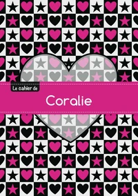 Le cahier de Coralie - Blanc, 96p, A5 - C ur et étoile