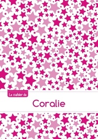  XXX - Le cahier de Coralie - Petits carreaux, 96p, A5 - Constellation Rose.