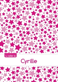 Le cahier de Cyrille - Blanc, 96p, A5 - Constellation Rose