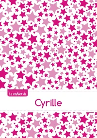 Le cahier de Cyrille - Petits carreaux, 96p, A5 - Constellation Rose