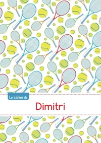 Le cahier de Dimitri - Petits carreaux, 96p, A5 - Tennis