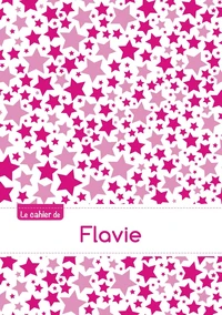 Le cahier de Flavie - Blanc, 96p, A5 - Constellation Rose