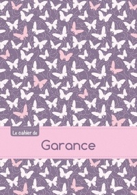  XXX - Le cahier de Garance - Blanc, 96p, A5 - Papillons Mauve.