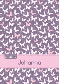 XXX - Le cahier de Johanna - Petits carreaux, 96p, A5 - Papillons Mauve.
