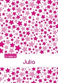 XXX - Le cahier de Julia - Petits carreaux, 96p, A5 - Constellation Rose.
