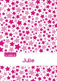 Le cahier de Julie - Blanc, 96p, A5 - Constellation Rose