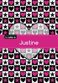Le cahier de Justine - Petits carreaux, 96p, A5 - C ur et étoile