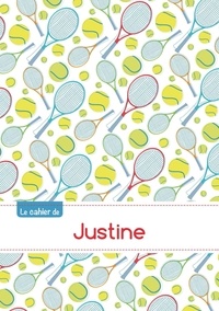  XXX - Le cahier de Justine - Petits carreaux, 96p, A5 - Tennis.