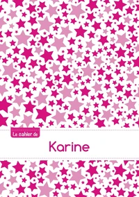 Le cahier de Karine - Séyès, 96p, A5 - Constellation Rose