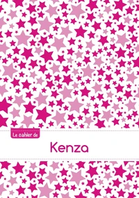 Le cahier de Kenza - Blanc, 96p, A5 - Constellation Rose