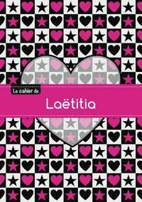 Le cahier de Laëtitia - Petits carreaux, 96p, A5 - C ur et étoile