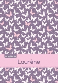  XXX - Le cahier de Laurène - Petits carreaux, 96p, A5 - Papillons Mauve.