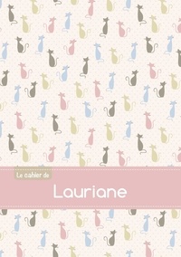  XXX - Le cahier de Lauriane - Petits carreaux, 96p, A5 - Chats.