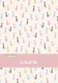  XXX - Le cahier de Laurie - Petits carreaux, 96p, A5 - Chats.