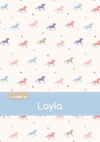 XXX - Le cahier de Layla - Petits carreaux, 96p, A5 - Chevaux.